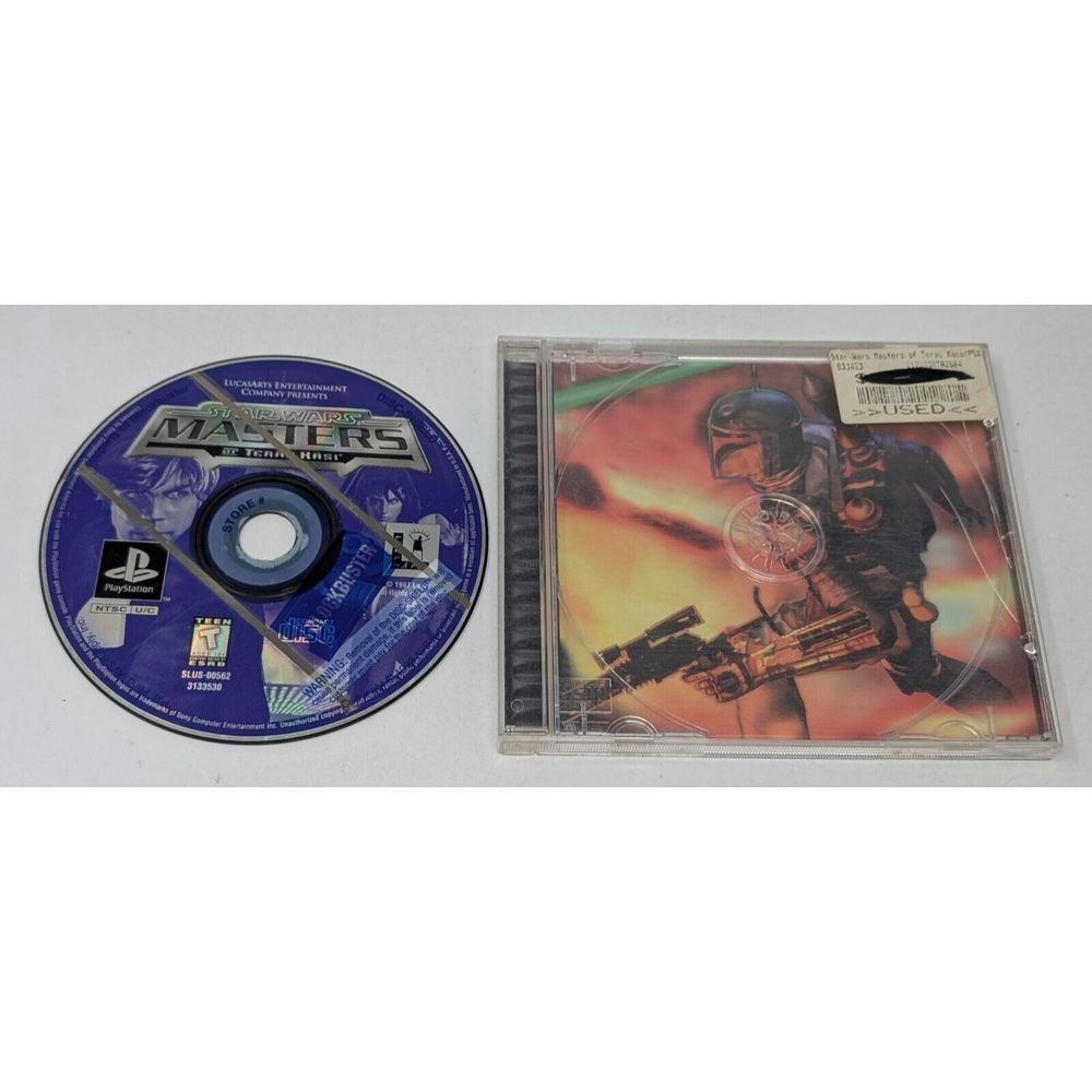 Star Wars Masters of Teras Kasi PlayStation 1 PS1 Fighting Game Disc & Art ONLY